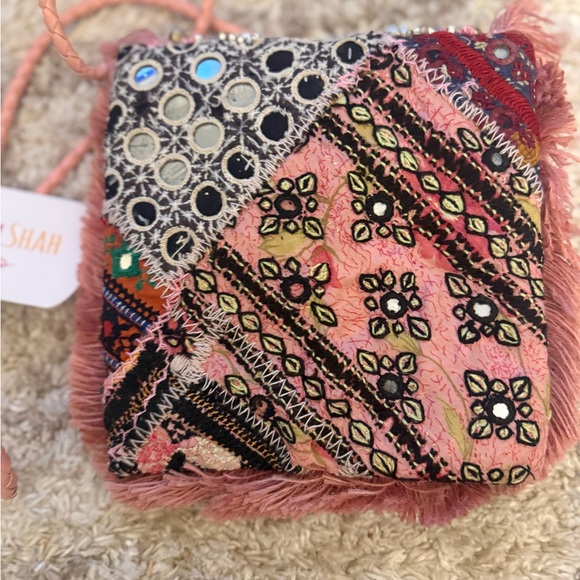 NWT Hobo Pink Embellished Crossbody Bag - Picture 5 of 10